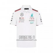 Polo del Mercedes Amg Petronas F1 2024 Branco